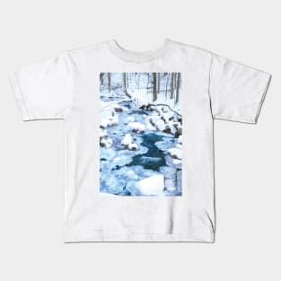 Winter Blue Kids T-Shirt